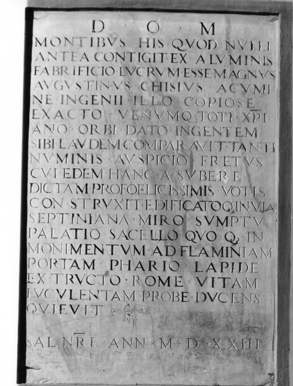 lapide commemorativa - ambito romano (sec. XVI)