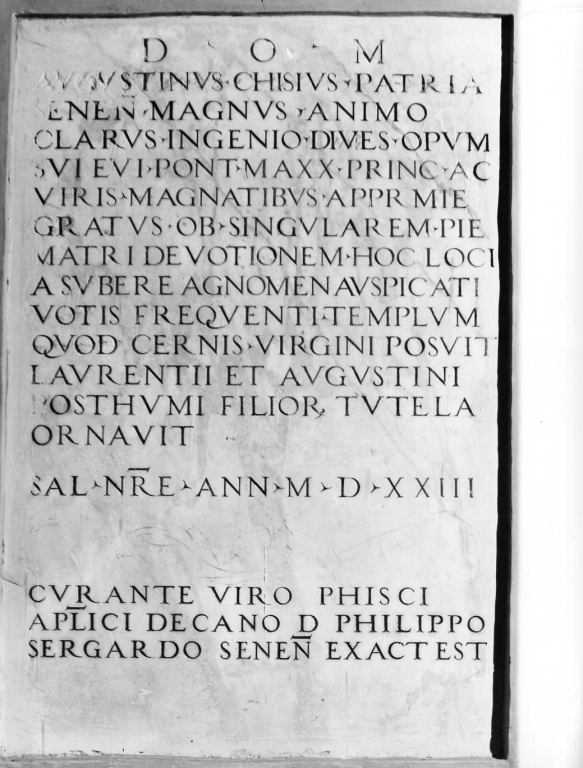 lapide commemorativa - ambito romano (sec. XVI)