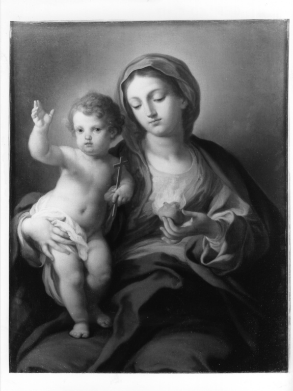 Madonna con bambino (dipinto) di Conca Sebastiano (sec. XVIII)