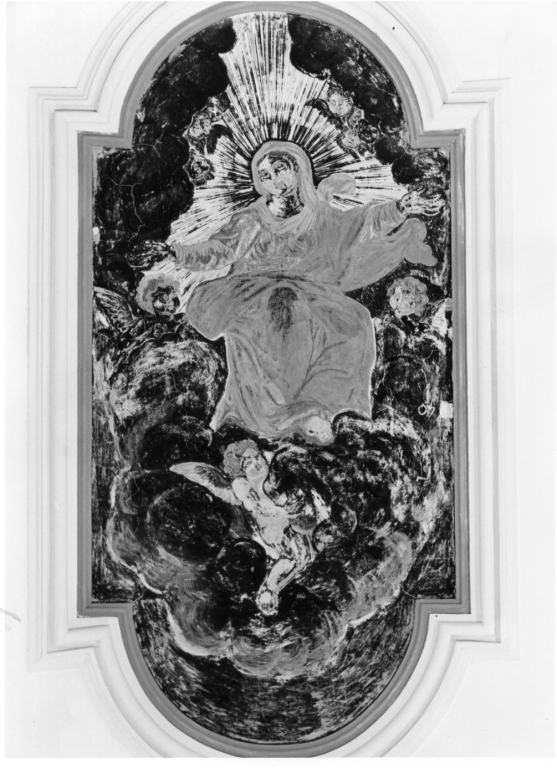 madonna in gloria (dipinto) di Maccarini (prima metà sec. XIX)