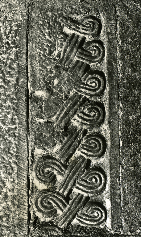 pilastrino, frammento - ambito laziale (sec. IX)