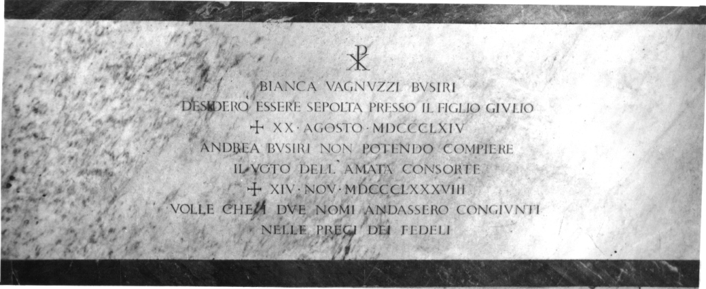 lapide tombale - ambito romano (sec. XIX)
