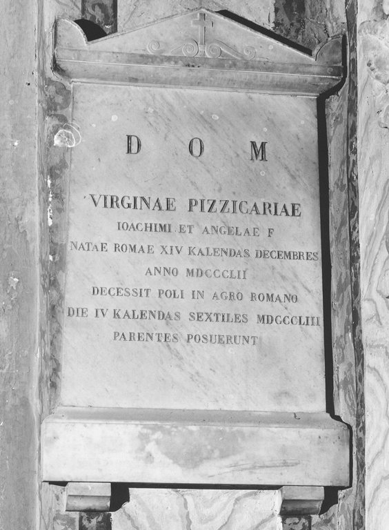 monumento funebre - ambito italiano (sec. XIX)