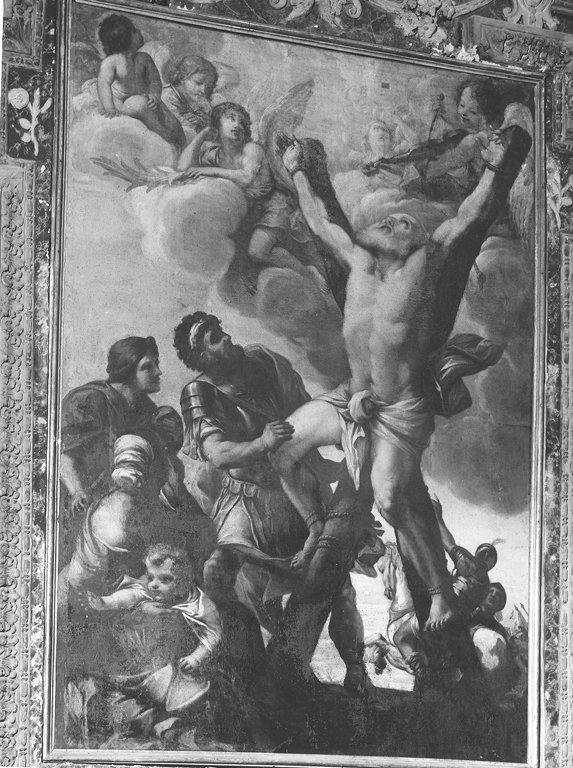 crocifissione di Sant'Andrea (dipinto) di Courtois Guillaume detto Borgognone (maniera) (fine/inizio secc. XVII/ XVIII)