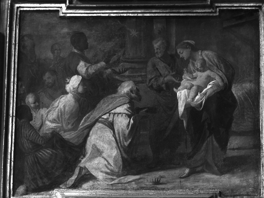 adorazione dei Re Magi (dipinto) di Pozzo Andrea (sec. XVII)