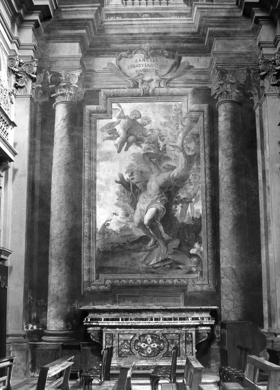 motivi architettonici (decorazione pittorica) di Pozzo Andrea (sec. XVII)