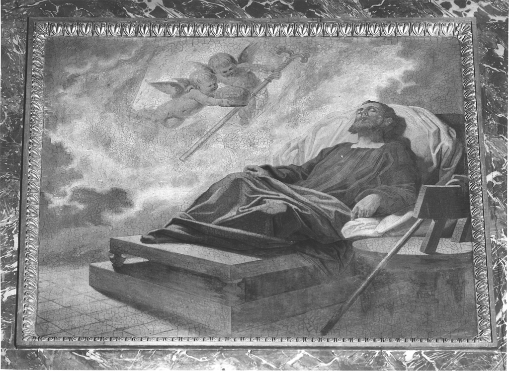 il Signore rivela in sogno a San Nicola la sua futura elezione a vescovo (dipinto) di Guidi Guido (sec. XIX)