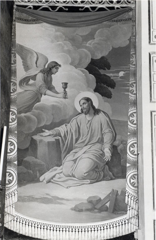 orazione di Cristo nell'orto di Getsemani (dipinto) di Bravi Giuseppe (primo quarto sec. XX)