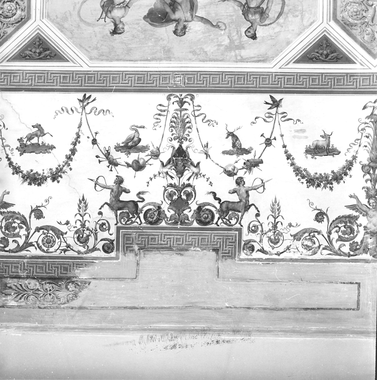 motivi decorativi a grottesche (decorazione pittorica) di Caretti Giovanni Battista (sec. XIX)