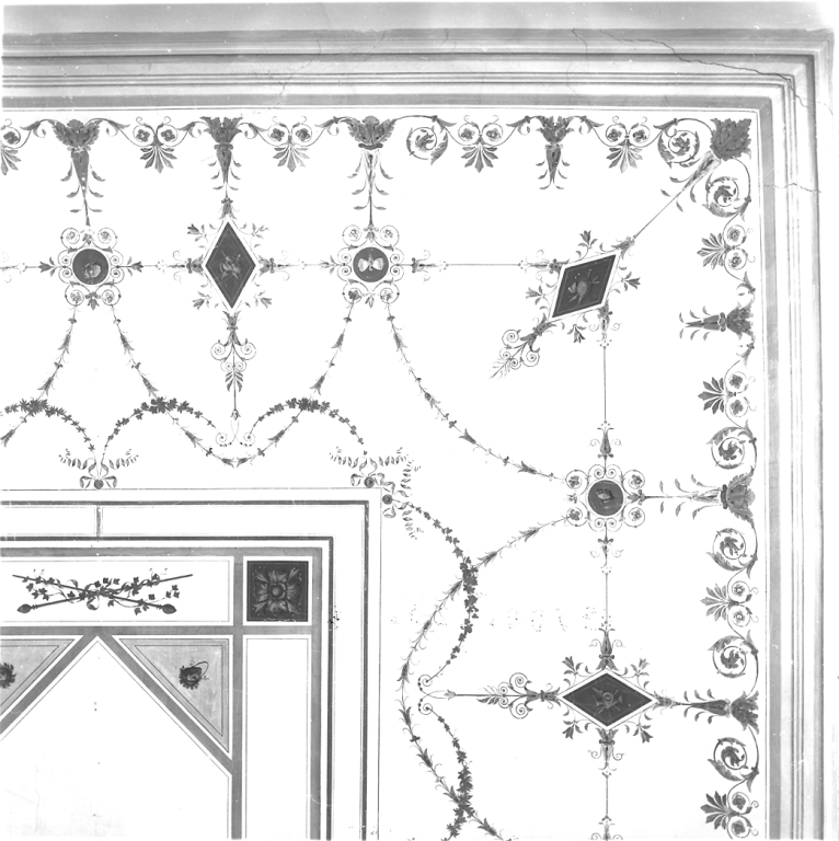 motivi decorativi a grottesche (decorazione pittorica) di Caretti Giovanni Battista (sec. XIX)