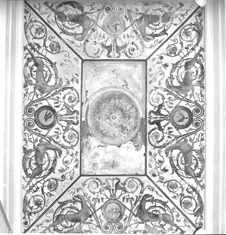motivi decorativi a grottesche (dipinto) di Caretti Giovanni Battista (sec. XIX)