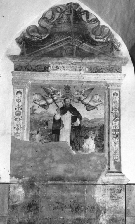 San Pietro Martire (dipinto) di Torresani Lorenzo (attribuito), Torresani Bartolomeo (attribuito) (sec. XVI)