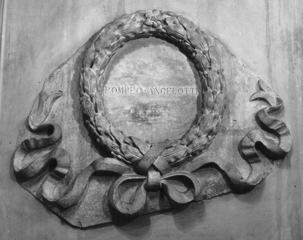 corona di alloro (rilievo) - ambito laziale (fine sec. XIX)