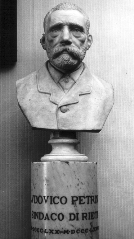 busto di Ludovico Petrini (scultura) di Possenti Pier Gaetano (seconda metà sec. XIX)