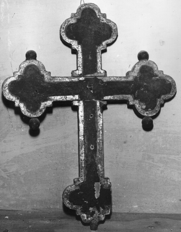 croce processionale - ambito laziale (fine/inizio secc. XVI/ XVII)