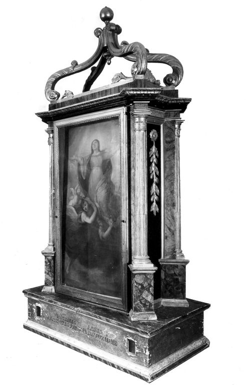 Madonna Assunta con angeli (dipinto) - ambito romano (sec. XIX)