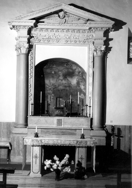 mostra architettonica d'altare - ambito romano (sec. XVIII)