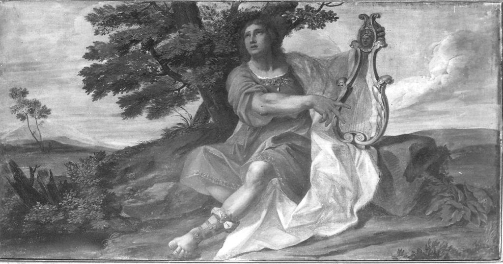Apollo con la lira (dipinto) - ambito romano (prima metà sec. XVII)