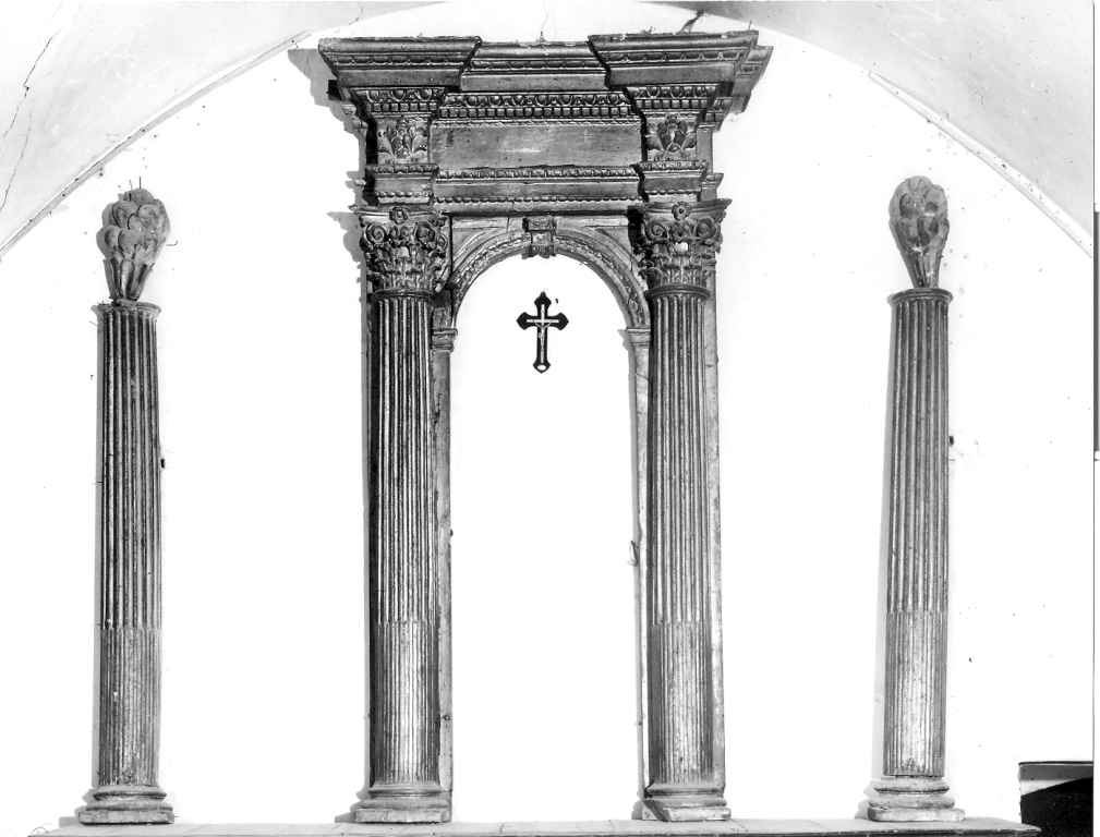 cornice a impostazione architettonica di dipinto - ambito Italia centrale (sec. XVII)