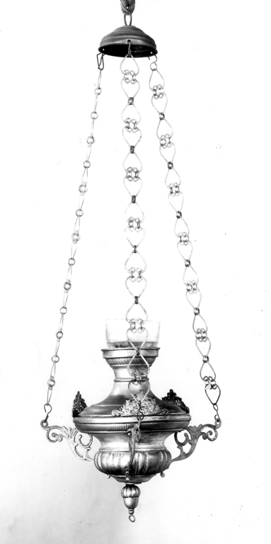 lampada pensile - ambito romano (secc. XIX/ XX)