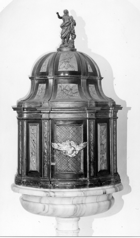 fonte battesimale - ambito laziale (sec. XIX)