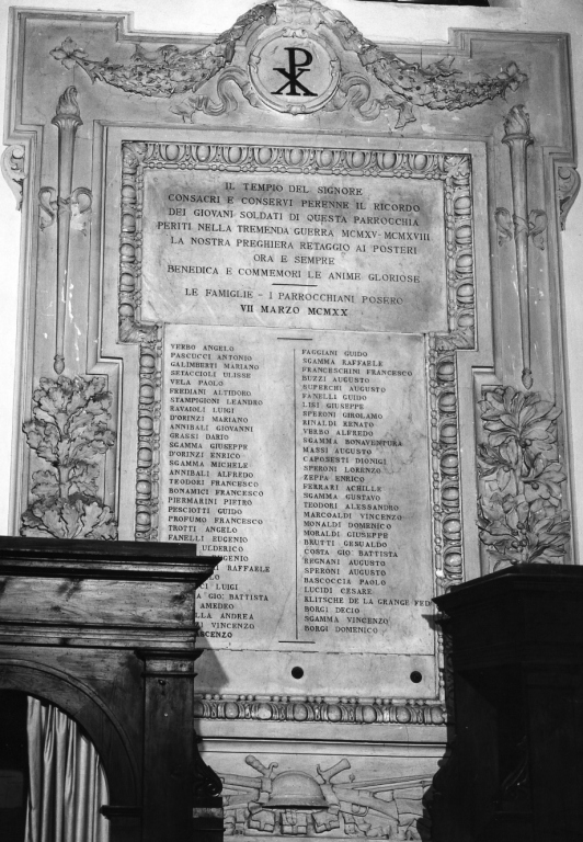 lapide commemorativa - ambito laziale (sec. XX)