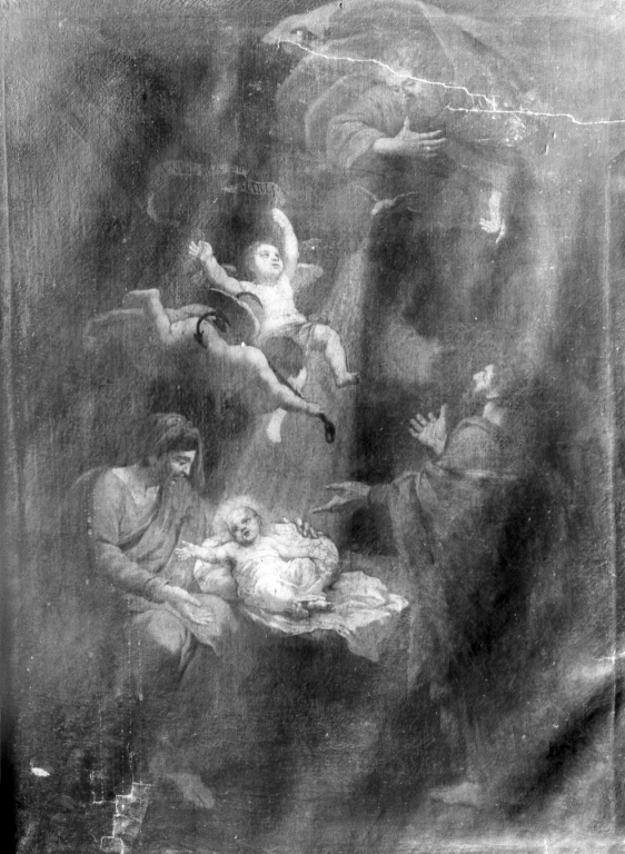 natività di Gesù (dipinto) - ambito cortonesco (fine/inizio secc. XVII/ XVIII)