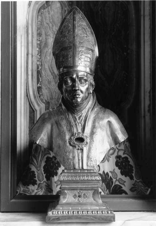 San Mauro (reliquiario - a busto) di Cassoni Francesco (sec. XIX)