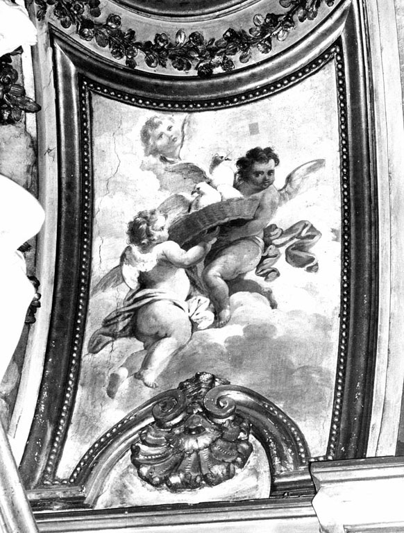Angioletti con colombe (dipinto) di Pesci Girolamo (metà sec. XVIII)