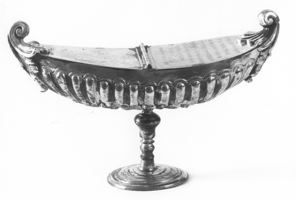 navicella portaincenso - ambito romano (fine/inizio secc. XVII/ XVIII)