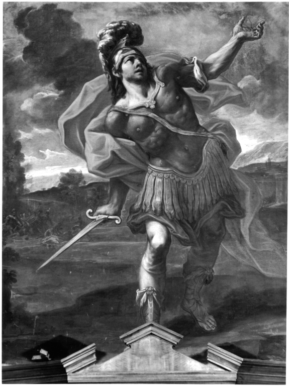 Giosuè ferma il sole (dipinto, serie) di De La Haye Lucas detto Fra' Luca Fiammingo (attribuito) (seconda metà sec. XVII)