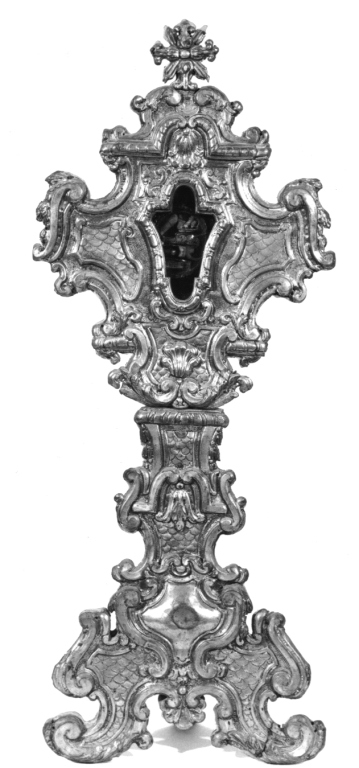 reliquiario - a ostensorio, serie - ambito romano (sec. XVIII)