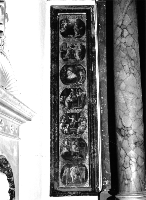 misteri del rosario (dipinto, coppia) di Mazzanti Ludovico (cerchia) - ambito romano (inizio sec. XVIII)