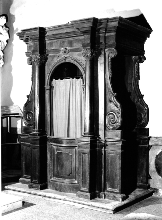 confessionale - manifattura laziale (sec. XVIII)