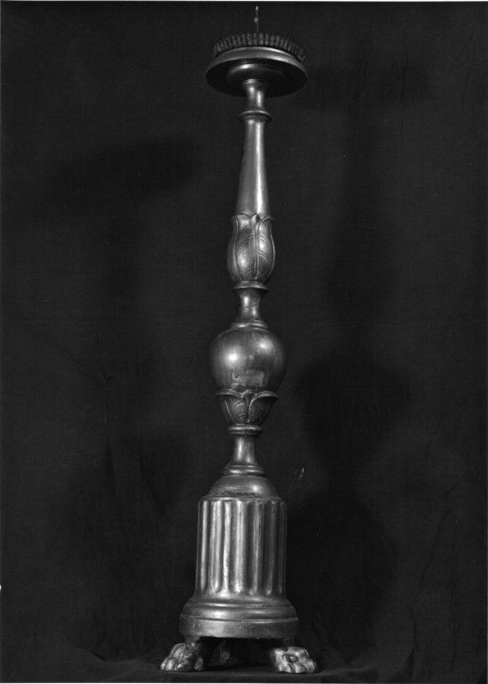 candeliere, serie - manifattura laziale (fine/inizio secc. XIX/ XX)