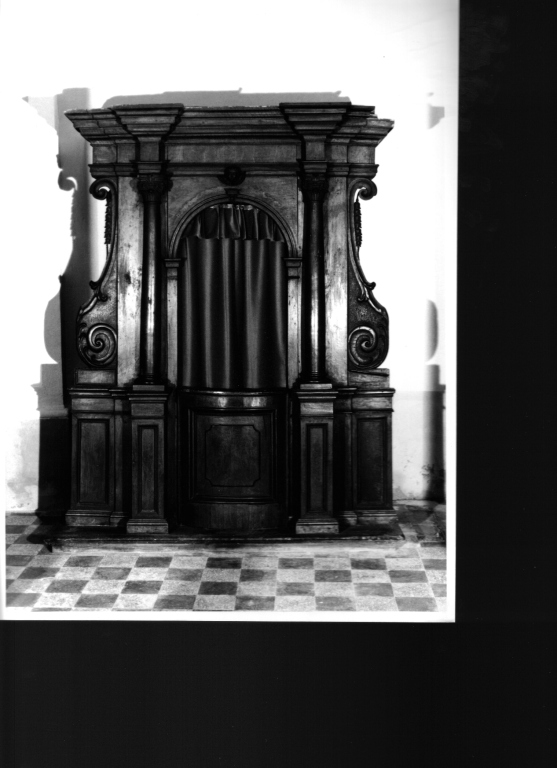 confessionale - manifattura laziale (sec. XVIII)