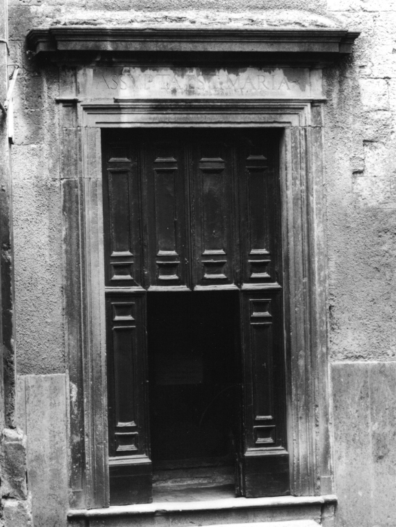 mostra di portale - produzione laziale (ultimo quarto sec. XVI)