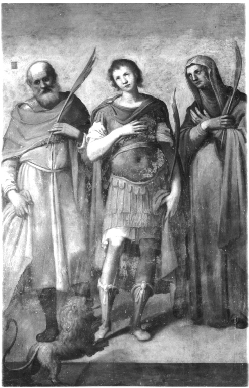 tre martiri (dipinto, complesso decorativo) di Cesari Giuseppe detto Cavalier d'Arpino (maniera) - ambito romano (fine/inizio secc. XVI/ XVII)