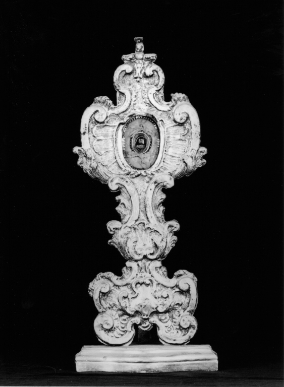 reliquiario - a ostensorio - ambito laziale (sec. XIX)