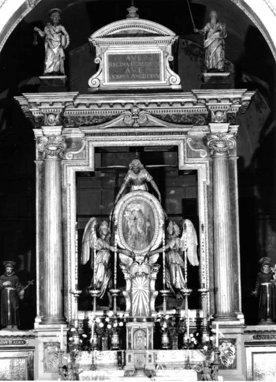 altare maggiore, complesso decorativo di Barozzi Jacopo detto Vignola - produzione laziale (fine sec. XVI)