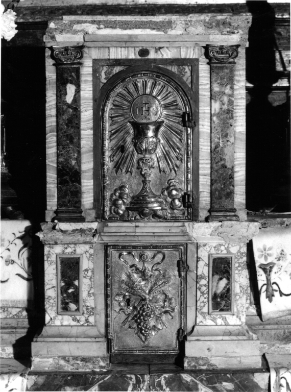 tabernacolo - a tempietto - ambito laziale (sec. XIX)