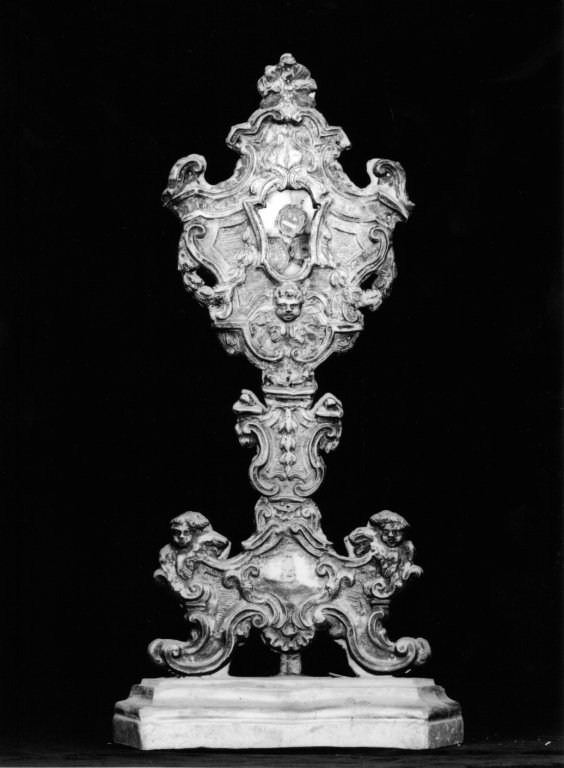 reliquiario - a ostensorio - produzione laziale (sec. XIX)