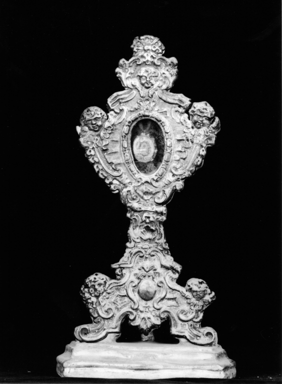 reliquiario - a ostensorio - produzione laziale (sec. XIX)