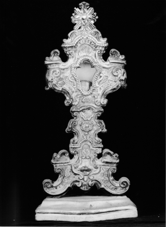 reliquiario - a ostensorio, coppia - produzione laziale (sec. XIX)