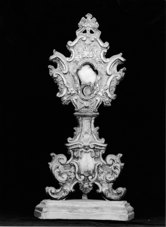 reliquiario - a ostensorio, coppia - produzione laziale (sec. XIX)