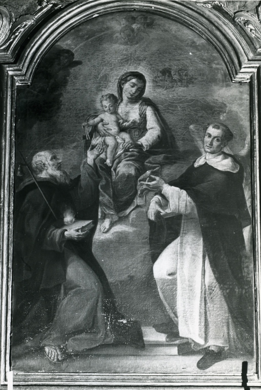 Madonna con Bambino e i Santi Simone Stock e Vincenzo Ferrer (dipinto) - ambito laziale (fine sec. XVIII)