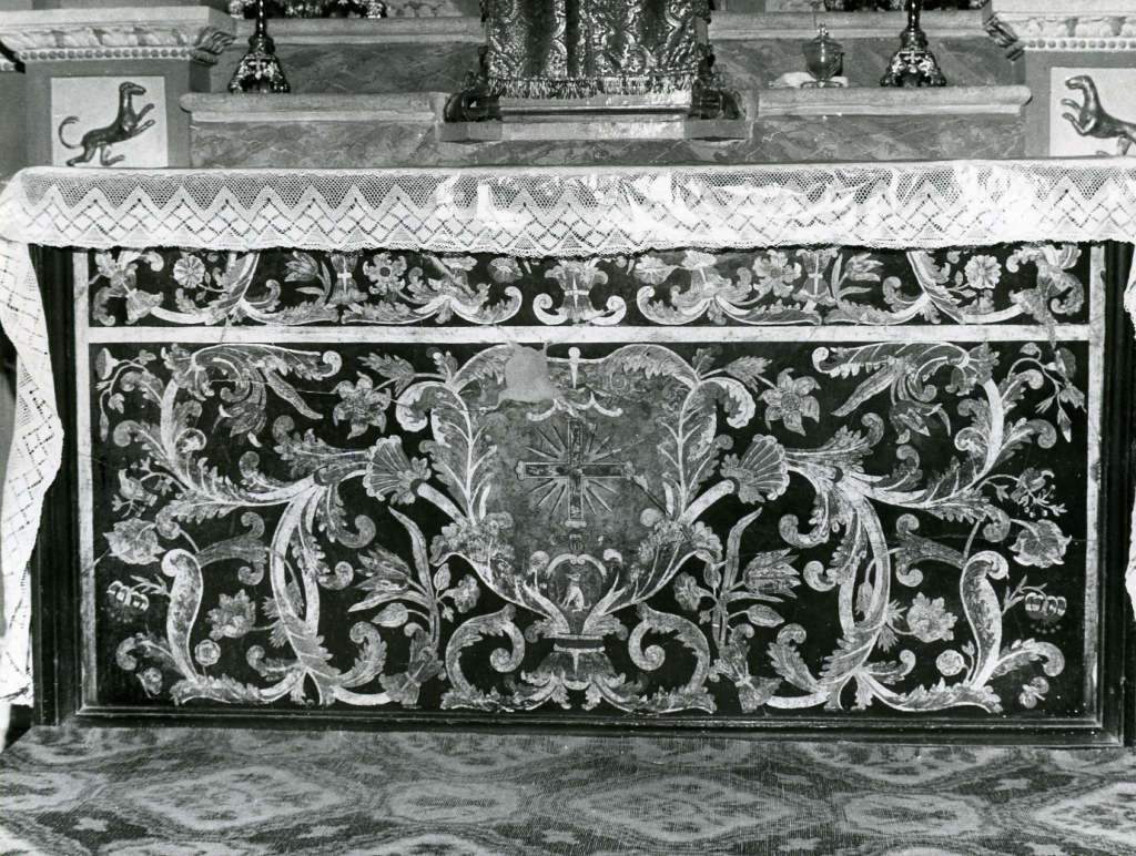 paliotto - ambito laziale (fine/inizio secc. XVII/ XVIII)