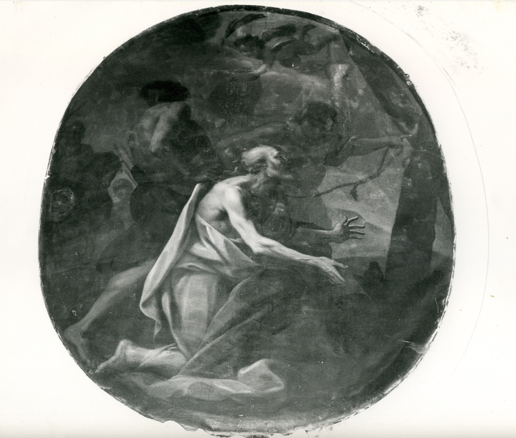 Sant'Andrea condotto al martirio (dipinto) - ambito romano (inizio sec. XVII)