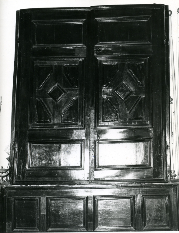 armadio da sacrestia - ambito laziale (fine sec. XVII)