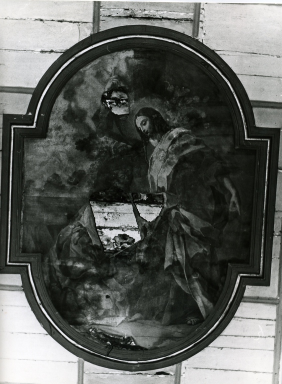 Cristo consegna le chiavi a San Pietro (dipinto) - ambito laziale (sec. XVIII)